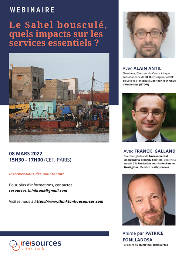 Franck Galland, Conférence sur Le Sahel bousculé, quels impacts pour les services essentiels